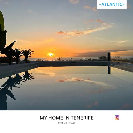 -atlantic- By Myhomeintenerife, Luxury Private Heated Pool Villa Palm-mar